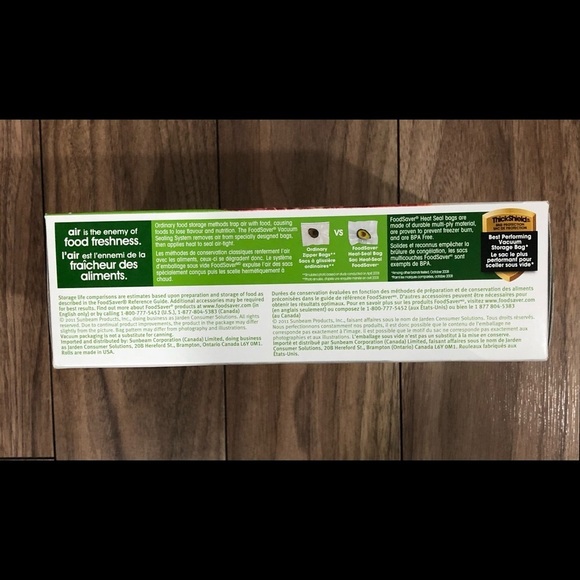 🎄Food  saver heat seal rolls x 2 - 8” x 20’ NIB - Picture 3 of 6